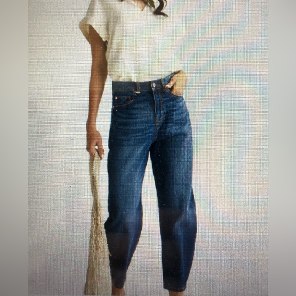 UNITED COLORS OF BENETTON - BALLOON FIT JEANS + DARK WASH/ WOMEN’S SIZE 25
